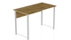 Компьютерный стол Ferrum-decor Курт 75x100x60 белый ДСП Дуб Артизан 32мм (KURT2231) - изображение 4