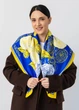 Хустка патріотична (атлас) 90х90 см (С90150-27) - изображение 1
