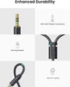 Аудіо кабель з AUX mini-Jack 3,5мм на Double RCA тюльпан UGREEN 2RCA Female Cable (0.25m). Black - зображення 5