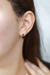 Серьги бублики Xuping черное золото d-12х3мм - изображение 6