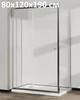 Стеклянная душевая кабина AVKO Glass RDY06, Каленое стекло, Хром, 80х120х190 см. Без поддона - изображение 1
