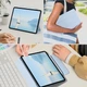 Магнитный чехол-книжка с фиксатором BBM1 Magnetic Case для iPad 10 2022/2024 10,9"/iPad 11" 2025 (A16) Голубой - изображение 5