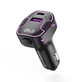 Автомобільний FM модулятор трансмітер XO BCC12 Bluetooth USB Type-C 5V3.1A АЗУ зі швидкою зарядкою в машину - зображення 1