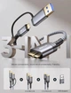​Кабель JSAUX USB 3.1 USB A/C Male to Micro B Male 20Gbps 0.5м grey - зображення 2