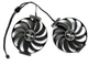 Вентилятор Everflow для видеокарты ASUS RX 6600 6700 (оригинал) T129215BU (FDC10U12D9-C CF1010U12D) комплект 2 шт (№471) - изображение 1