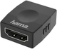 Адаптер Hama HDMI - HDMI Ultra-HD 4K F/F Black (4047443437488) - зображення 1