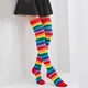 Набор гольфы и митенки яркие радуга красная One Size - изображение 7