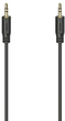 Кабель Hama Flexi mini-jack 3.5 мм - mini-jack 3.5 мм M/M 0.75 м Black (4047443443229) - зображення 1