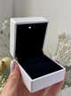 Коробочка для каблучки з підсвічуванням Weeding Marry Me, білий глянець - Футляр скринька для пропозиції або весілля (700040) - изображение 7