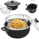 Кастрюля-фритюрница HotChef 26 см. с антипригарным покрытием и прозрачной крышкой, Черный - изображение 2