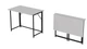 Стол раскладной Морис 900 Ferrum-decor 750x900x500 Черный металл ДСП Белый 16 мм (MORI901) - изображение 10