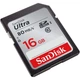 Карта памяти SanDisk Ultra SDHC 16GB (UHS-I) W-10 MB/s, R-80 MB/s Class 10 (SDSDUNC-016G-GN6IN) - изображение 2