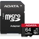 Карта памяти A-DATA High Endurance microSDXC 64GB (UHS-I U3) W-80 MB/s, R-100 MB/s Class 10 A2 V30 (AUSDX64GUI3V30SHA2-RA1) + SD Adapter - изображение 1