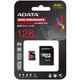 Карта памяти A-DATA High Endurance microSDXC 128GB (UHS-I U3) W-85 MB/s, R-100 MB/s Class 10 A2 V30 (AUSDX128GUI3V30SHA2-RA1) + SD Adapter - изображение 4