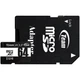 Карта пам'яті Team microSDXC 64GB (UHS-I U1) W-20 MB/s, R-100 MB/s Class 10 (TUSDX64GCL10U03) + SD Adapter - зображення 1