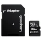 Карта пам'яті Goodram microSDXC 64GB (UHS-I U1) W-10 MB/s, R-100 MB/s Class 10 (M1AA-0640R12) + SD Adapter - зображення 1