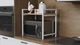 Подставка для микроволновки Kitchen K303 Ferrum-decor 500x550x350 Белый металл ДСП Дуб Сонома 16 мм (KITCH30312) - изображение 6