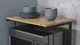 Подставка для микроволновки Kitchen K301 Ferrum-decor 400x550x350 Черный металл ДСП Дуб Артизан 16 мм (KITCH30106) - изображение 6