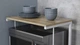 Подставка для микроволновки Kitchen K301 Ferrum-decor 400x550x350 Белый металл ДСП Дуб Сонома 16 мм (KITCH30112) - изображение 5