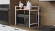 Подставка для микроволновки Kitchen K303 Ferrum-decor 500x550x350 Белый металл ДСП Дуб Артизан 16 мм (KITCH30314) - изображение 3