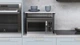 Підставка для мікрохвильовки Kitchen K301 Ferrum-decor 400x550x350 Чорний метал ДСП Білий 16 мм (KITCH30101) - зображення 4
