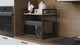 Підставка для мікрохвильової печі Kitchen K303 Ferrum-decor 500x550x350 Чорний метал ДСП Дуб Сонома 16 мм (KITCH30304) - зображення 1