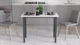 Стол универсальный Knap Ferrum-decor 750x1400x600 Черный металл ДСП Белый 16 мм (KNAP017) - изображение 2