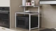 Подставка для микроволновки Kitchen K302 Ferrum-decor 590x550x350 Белый металл ДСП Бетон 16 мм (KITCH30215) - изображение 2