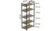 Стеллаж для кухни под микроволновку Kitchen K1400 Ferrum-decor 1500x600x400 Черный металл ДСП Дуб Сонома 16 мм (KITCH1404) - изображение 3