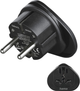 Adapter podróżny Hama Uniwersal - EU Black (4047443494030) - obraz 1