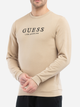 Bluza bez kaptura męska Guess X2GQ11KBR12 S Kremowa (7622078145327) - obraz 3