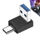 Переходник адаптер угловой USB Type-С - USB 3.1 (M/M) eXpert Type-11, металл (48717) - изображение 1