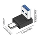 Переходник адаптер угловой USB Type-С - USB 3.1 (M/M) eXpert Type-11, металл (48717) - изображение 2