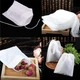 Фільтр-пакети на зав'язках для чаю, трав, спецій Tea Bags 50*70 мм 100 шт - зображення 3