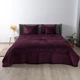 Покрывало ТЕП Velour Ромб круглый Бордо Полуторное 150х210 см Двухстороннее Полиэстер (2000008880664/4-00515_22868) - изображение 1