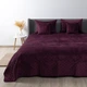 Покрывало ТЕП Velour Ромб круглый Бордо Полуторное 150х210 см Двухстороннее Полиэстер (2000008880664/4-00515_22868) - изображение 5