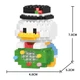 Конструктор фигурка Пиксели BRICKS Дональд Дак Donald Duck снеговик подвесная - изображение 2
