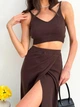 Топ женский ARTKNIT Kayla XS Шоколад (4823093459212) - изображение 5
