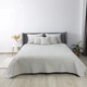 Покрывало ТЕП Velour Ромб круглый Светло-серое Двуспальное 180x240 см Велюр (2000008658683/4-00516_22425) - изображение 1
