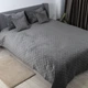 Покрывало ТЕП Velour Ромб круглый Серое Двуспальное 180x240 см Велюр (2000008658355/4-00516_22392) - изображение 5