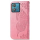 Чохол-книжка з малюнком UniCase Butterfly Pattern для Motorola Moto G84 - Pink - зображення 4