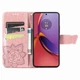 Чохол-книжка з малюнком UniCase Butterfly Pattern для Motorola Moto G84 - Rose Gold - зображення 2
