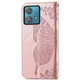 Чохол-книжка з малюнком UniCase Butterfly Pattern для Motorola Moto G84 - Rose Gold - зображення 4