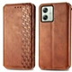 Чохол Deexe Rhombus Wallet для Motorola Moto G54 - Brown - зображення 1