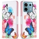 Чохол-книжка Deexe Color Wallet для Xiaomi Redmi Note 13 Pro 4G / Poco M6 Pro - Two Butterflies - зображення 1