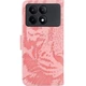 Чехол-книжка Deexe Tiger для Xiaomi Poco X6 Pro - Pink - изображение 6