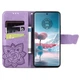 Чехол-книжка с рисунком UniCase Butterfly Pattern для Motorola Edge 40 Neo - Light Purple - изображение 2