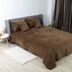 Покрывало ТЕП Velour Ромб круглый Коричневый Евро 240х260 см Двустороннее Полиэстер (2000008658560/4-00518_22406) - изображение 4