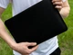 Шкіряна сумка-чохол для ноутбука 14" Apple / Asus / Dell / Lenovo / HP / Honor / Acer / Huawei / Xiaomi - (LC-16) - Чорний - изображение 1