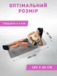 Спортивный коврик для фитнесу и йоги EVAPUZZLE 1500x600x3.5 мм серый (каремат спортивный, йогамат для фитнеса, пилатеса, туризма) - изображение 5
